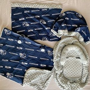 Seattle Seahawks Baby Car seat Cover Set